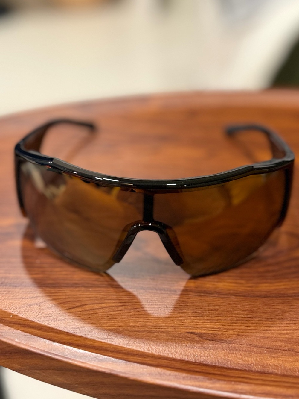 Harley Riding Wraparound Glasses with copper Lenses